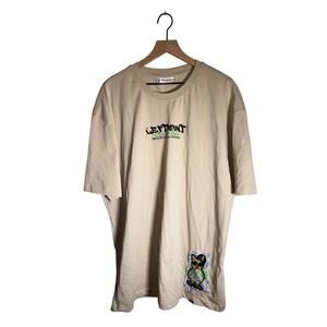 LEFT POINT Imagination Dreams Streetwear graphic t-shirt bulldog cartoon 4XL